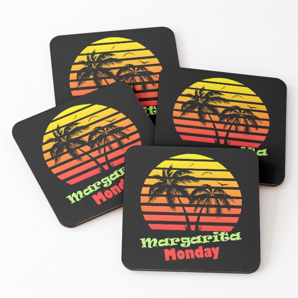 Item preview, Margarita Monday Retro Sunset Palm Trees designed and sold by marke770.