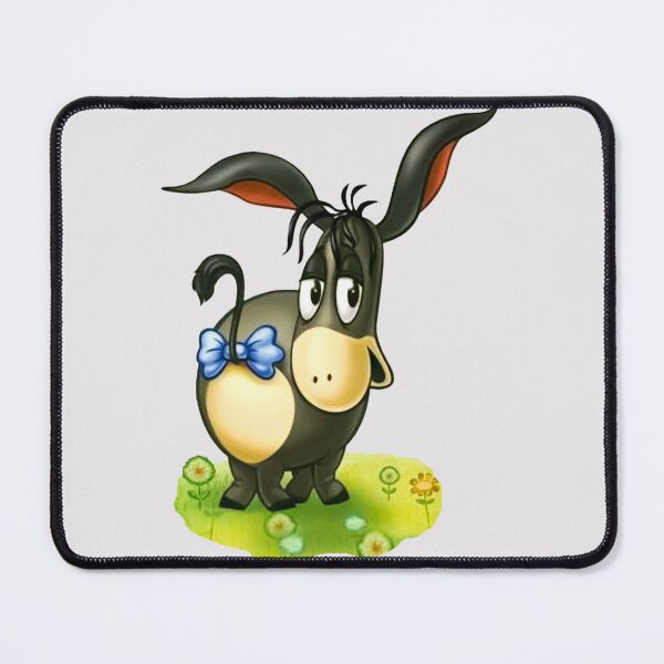 Item preview, Cute Retro Donkey with Blue Bow - Kawaii Melancholy Cartoon  designed and sold by Tokraz-art.