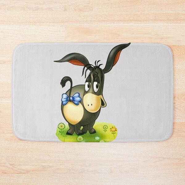 Item preview, Cute Retro Donkey with Blue Bow - Kawaii Melancholy Cartoon  designed and sold by Tokraz-art.