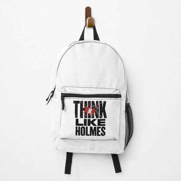 Item preview, Think Like Holmes Red Paint Splatter Sherlock Holmes Quote Art designed and sold by Fenay Designs.
