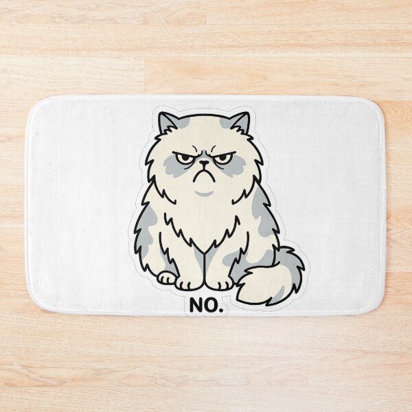 Item preview, Grumpy Cat No Funny Persian Cat Sticker Humor Gift Art designed and sold by irfanshikh.