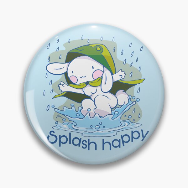 Item preview, Mel the rabbit splash happy in the rain  designed and sold by Konopikyu.