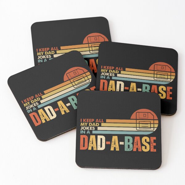 Item preview, I Keep All My Dad Jokes In A Dad-A-Base Funny Retro Father's Day Gift designed and sold by tarzbol.