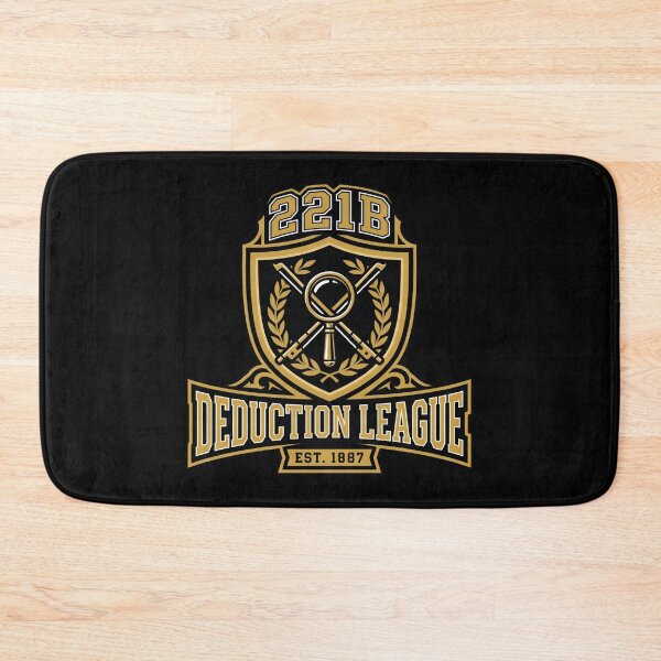 Item preview, 221B Deduction League Est 1887 Sherlock Holmes Gold Crest designed and sold by Fenay Designs.
