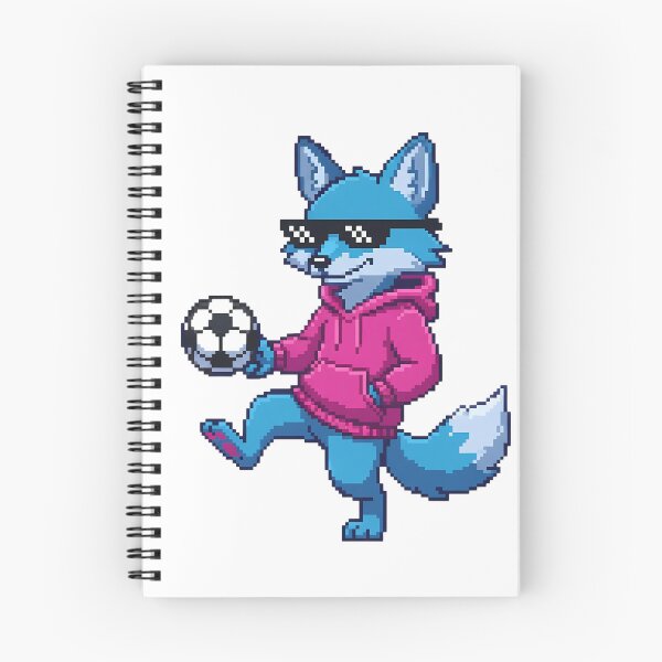 Item preview, Retro 16-Bit Pixel Cyber Fox Soccer Mascot designed and sold by DripCultureLab.