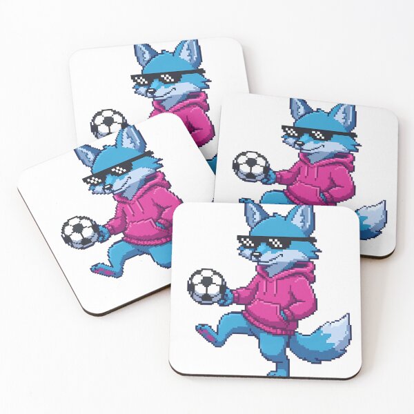 Item preview, Retro 16-Bit Pixel Cyber Fox Soccer Mascot designed and sold by DripCultureLab.