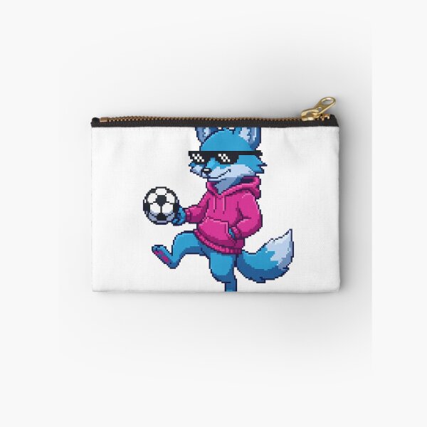 Item preview, Retro 16-Bit Pixel Cyber Fox Soccer Mascot designed and sold by DripCultureLab.