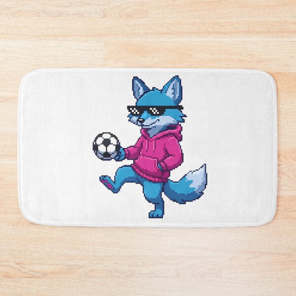 Item preview, Retro 16-Bit Pixel Cyber Fox Soccer Mascot designed and sold by DripCultureLab.