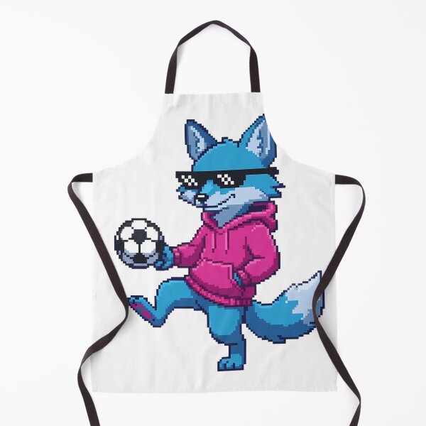 Item preview, Retro 16-Bit Pixel Cyber Fox Soccer Mascot designed and sold by DripCultureLab.