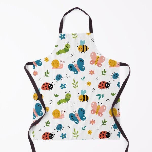 Item preview, Kawaii Cute Bugs Seamless Pattern Colorful Insect Vector Graphic designed and sold by DiNata.