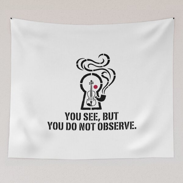 Item preview, You See But You Do Not Observe Sherlock Holmes Keyhole Art designed and sold by Fenay Designs.