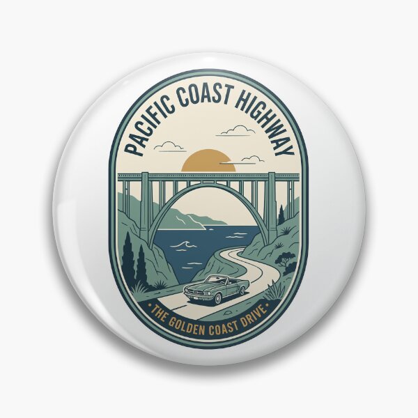 Item preview, Pacific Coast Highway California Vintage Travel Badge designed and sold by k3rstman1.