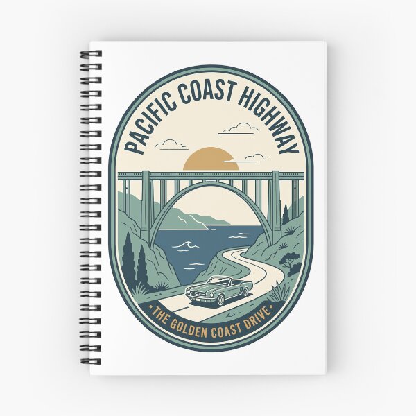 Item preview, Pacific Coast Highway California Vintage Travel Badge designed and sold by k3rstman1.