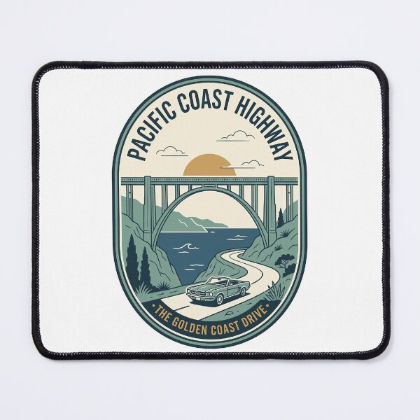 Item preview, Pacific Coast Highway California Vintage Travel Badge designed and sold by k3rstman1.