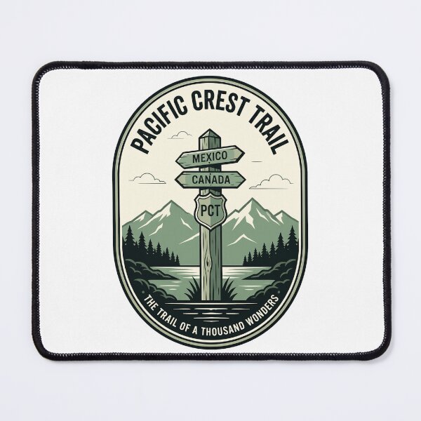 Item preview, Vintage Pacific Crest Trail Hiking Signpost Badge designed and sold by k3rstman1.