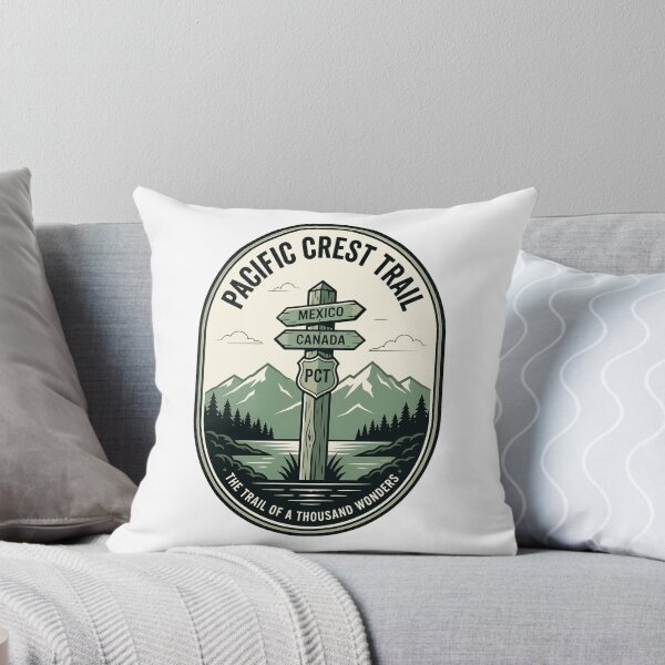 Item preview, Vintage Pacific Crest Trail Hiking Signpost Badge designed and sold by k3rstman1.