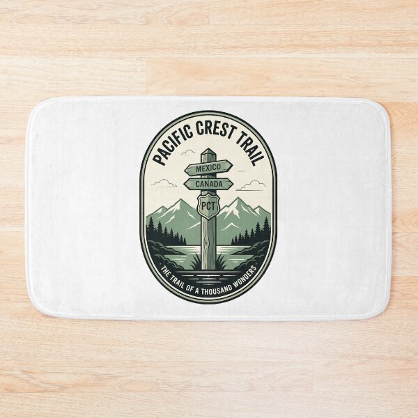 Item preview, Vintage Pacific Crest Trail Hiking Signpost Badge designed and sold by k3rstman1.
