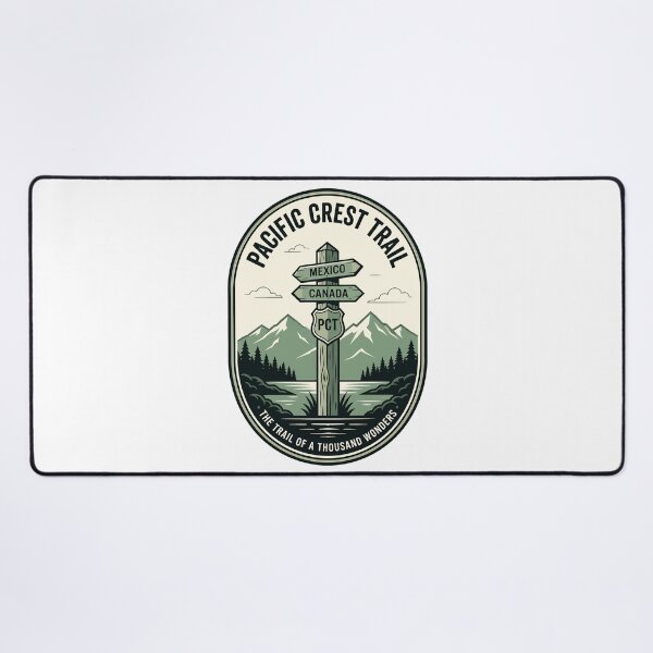 Item preview, Vintage Pacific Crest Trail Hiking Signpost Badge designed and sold by k3rstman1.