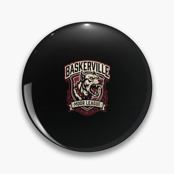 Item preview, Baskerville Moor League Est 1888 Sherlock Holmes Hound Crest designed and sold by Fenay Designs.