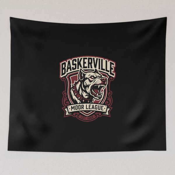 Item preview, Baskerville Moor League Est 1888 Sherlock Holmes Hound Crest designed and sold by Fenay Designs.