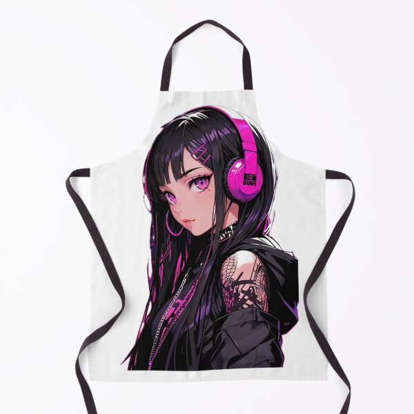 Item preview, Pink Neon Otaku Girl Cyber Style designed and sold by AnimDream .