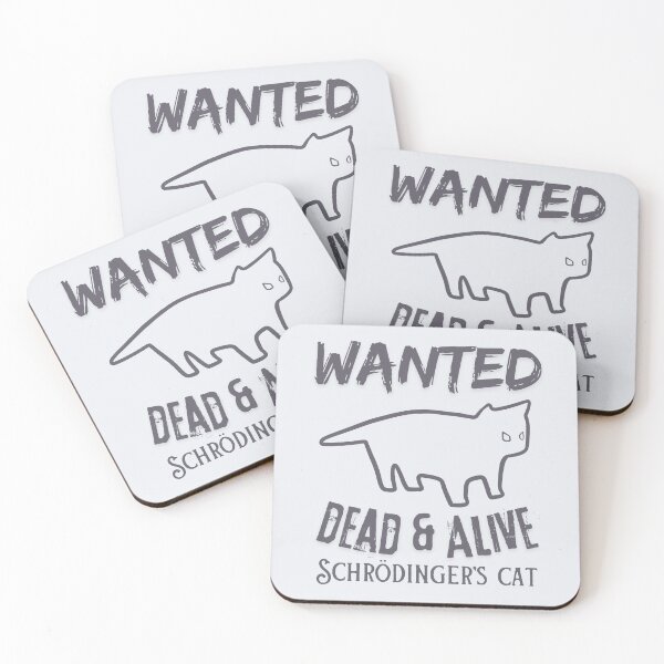 Item preview, Schrödinger's Cat Wanted, Physics, Funny Cat designed and sold by happiecatstore.