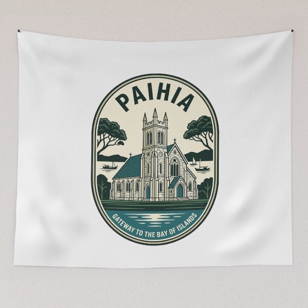 Item preview, Paihia Bay of Islands Vintage New Zealand Church designed and sold by k3rstman1.