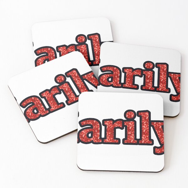 Item preview, Marilyn Red Rhinestone Texture Typography designed and sold by TheIconSmith.