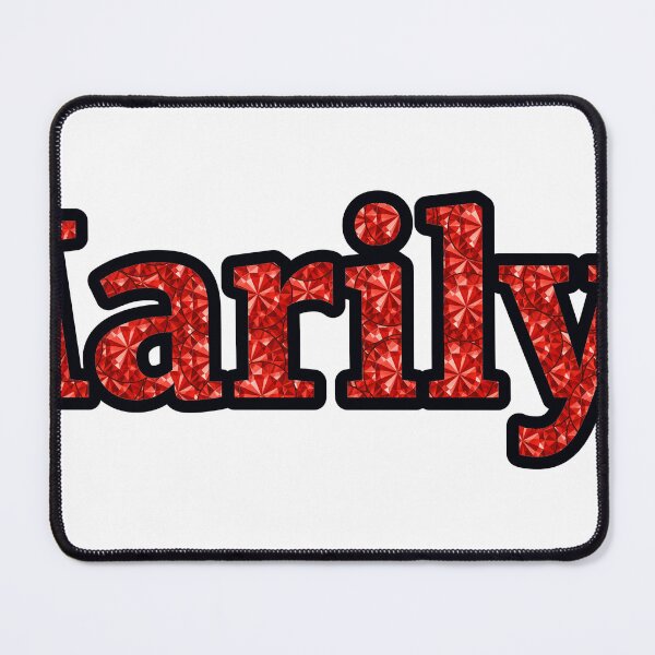 Item preview, Marilyn Red Rhinestone Texture Typography designed and sold by TheIconSmith.