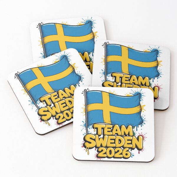 Item preview, Team Sweden 2026 Fan Flag T-Shirt V2 designed and sold by DBWStudios.
