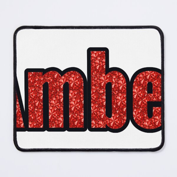 Item preview, Amber Girl Name Red Rhinestone Texture designed and sold by TheIconSmith.