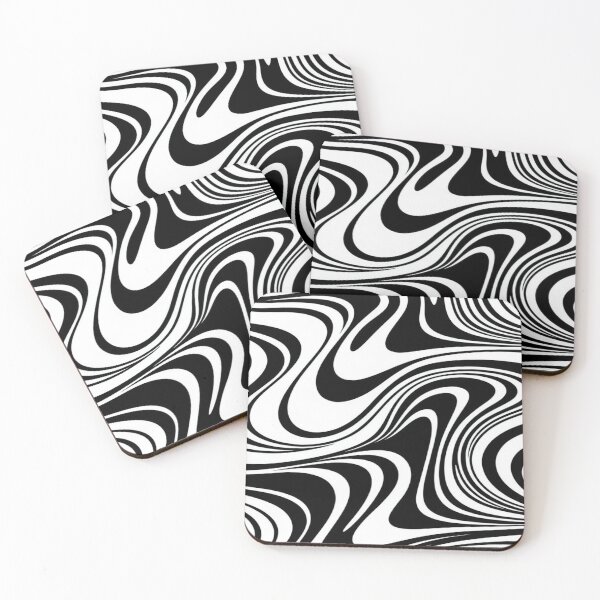 Item preview, 90s Liquid Marble Swirl – Black & White Psychedelic Retro Phone Case designed and sold by PharaonicArtist.