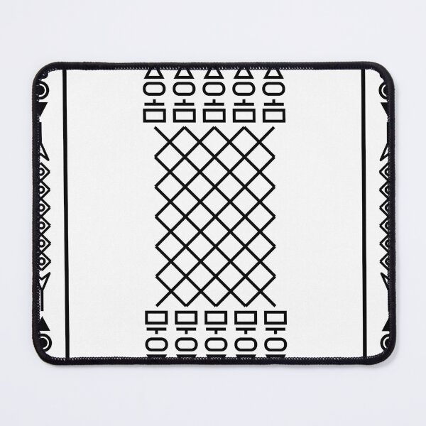 Item preview, Minimalist abstract geometric weave yantra pattern on transparent background designed and sold by Longsilp.