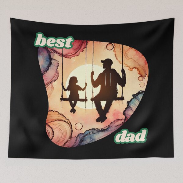 Item preview, Best Dad Father Daughter Swing Silhouette designed and sold by asudesign.