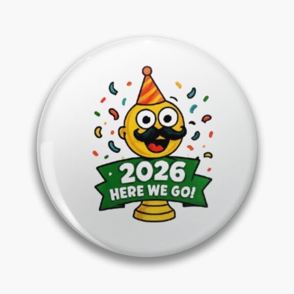 Item preview, 2026 Here We Go Funny Soccer Trophy Sticker designed and sold by Pixanova.