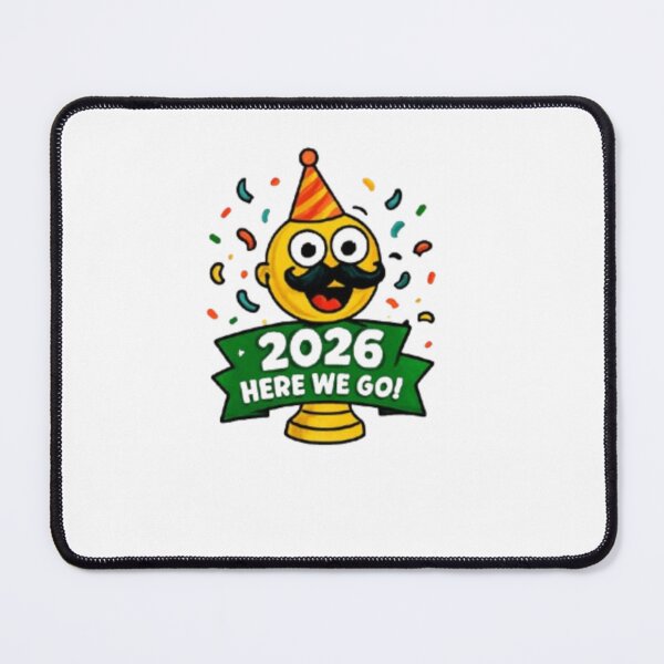 Item preview, 2026 Here We Go Funny Soccer Trophy Sticker designed and sold by Pixanova.