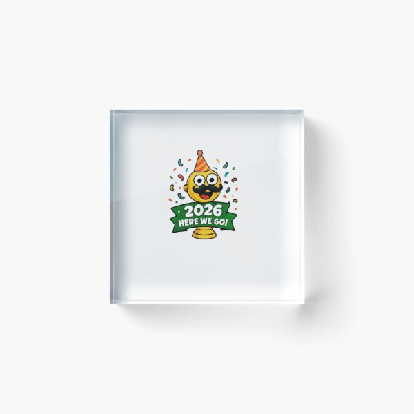Item preview, 2026 Here We Go Funny Soccer Trophy Sticker designed and sold by Pixanova.