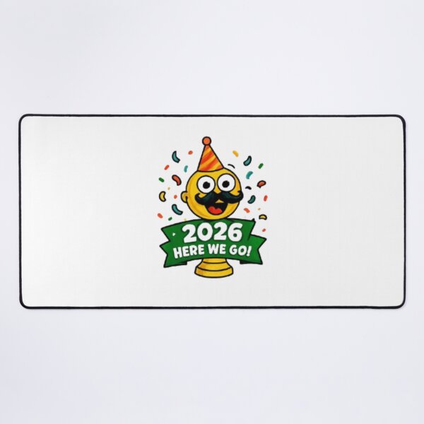 Item preview, 2026 Here We Go Funny Soccer Trophy Sticker designed and sold by Pixanova.