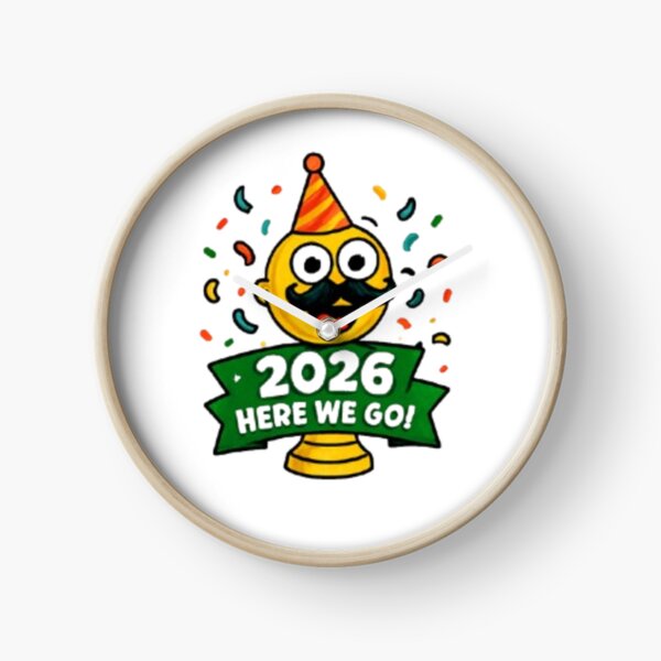 Item preview, 2026 Here We Go Funny Soccer Trophy Sticker designed and sold by syndia2209.