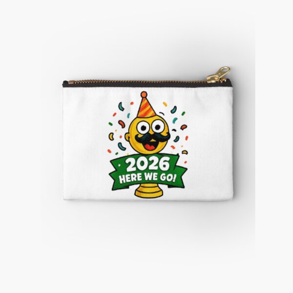 Item preview, 2026 Here We Go Funny Soccer Trophy Sticker designed and sold by Pixanova.
