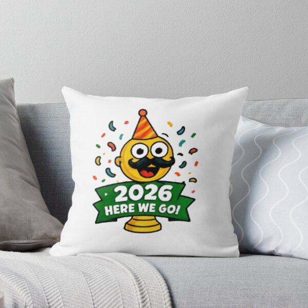 Item preview, 2026 Here We Go Funny Soccer Trophy Sticker designed and sold by Pixanova.