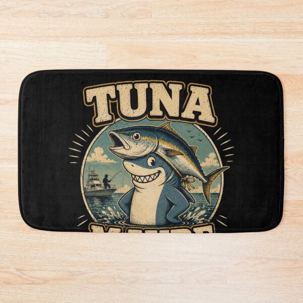 Item preview, Tuna Maybe Funny Fishing Shark Art designed and sold by Retr0Tshirts.