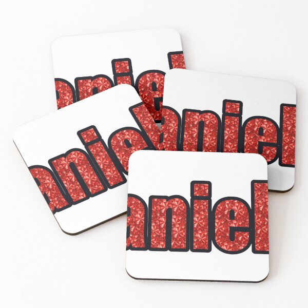 Item preview, Danielle Girl Name Red Rhinestone Texture designed and sold by TheIconSmith.