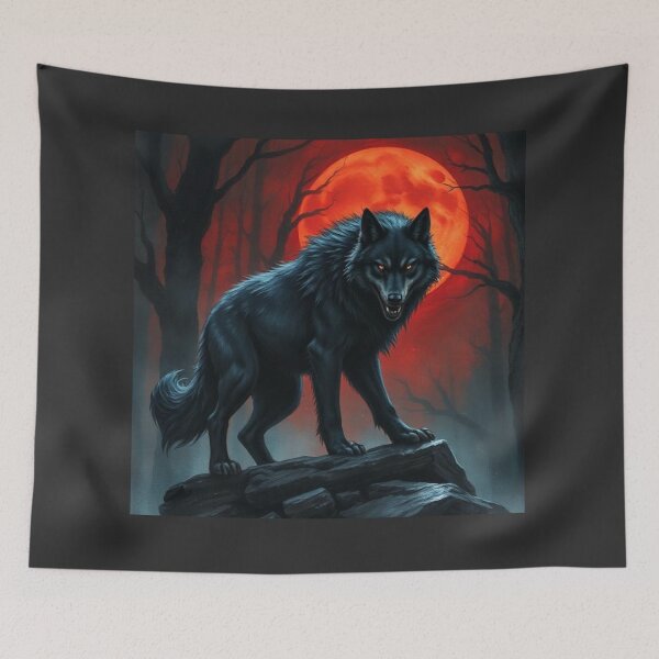 Item preview, Wolf moon designed and sold by Black Rose Products .