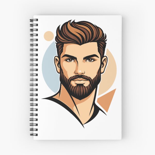 Item preview, Stylish Bearded Man Vector Portrait designed and sold by Krincydigitalart.