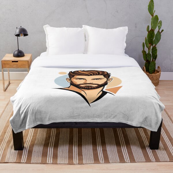 Item preview, Stylish Bearded Man Vector Portrait designed and sold by Krincydigitalart.
