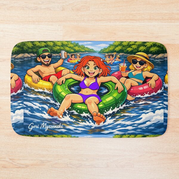 Item preview, Summertime Tubing with friends  designed and sold by The Art Queen Of Michigan .