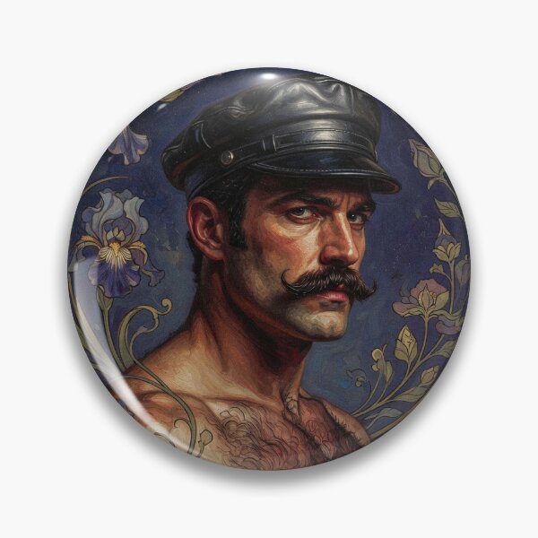 Item preview, Leather Daddy in Police Cap designed and sold by ZhivanCrimson.