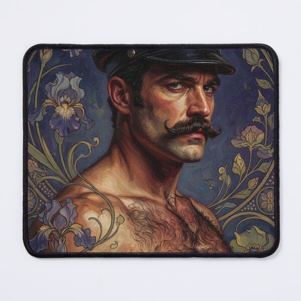 Item preview, Leather Daddy in Police Cap designed and sold by ZhivanCrimson.