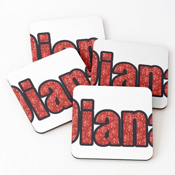 Item preview, Diana Girl Name Red Rhinestone Texture designed and sold by TheIconSmith.